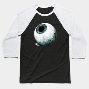 Eye ball Black and White Baseball T-Shirt